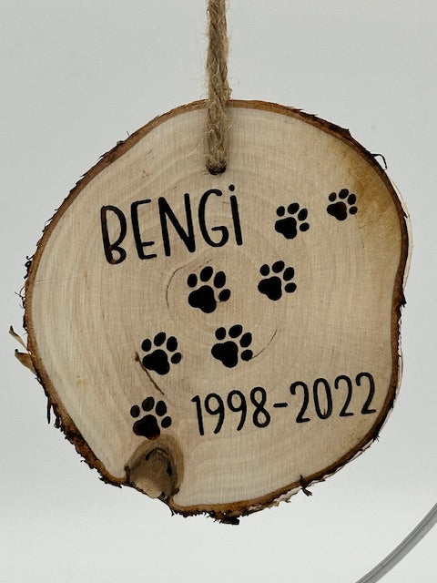 Paw Prints On My Heart Decoration