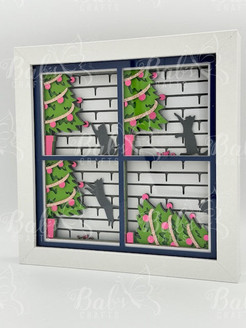 Christmas Tree Trouble 3D Shadow Box