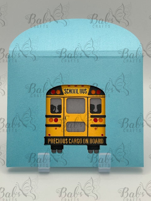 School Bus Driver Christmas Easel Card