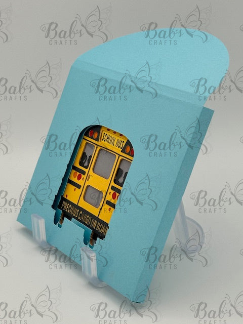 School Bus Driver Christmas Easel Card