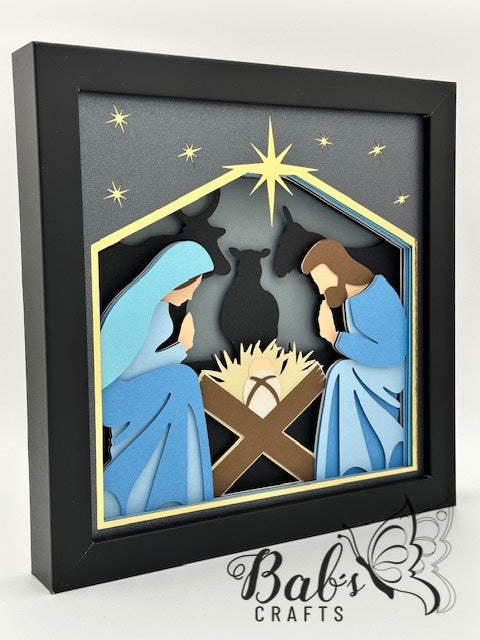 Nativity Scene Shadow Box