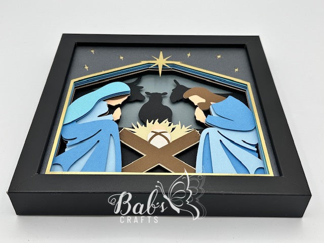 Nativity Scene Shadow Box