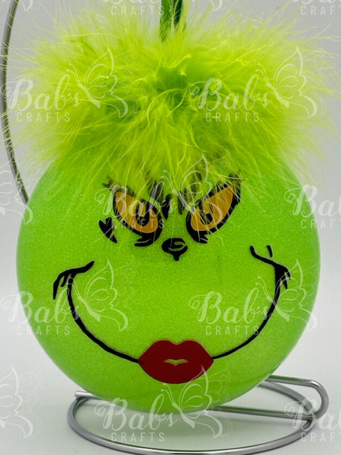 Mr & Mrs Grinch Ornaments (FREE Personalization)