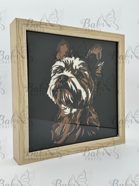 Dog Layered Shadow Box (32 Dog Breeds Available)