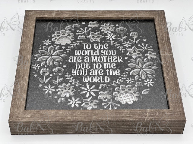 You Are The World 3D Shadow Box