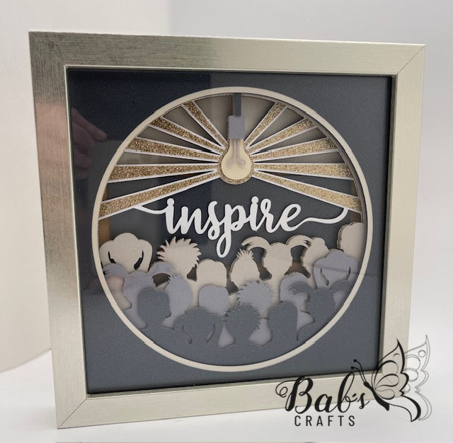 Inspire Shadow Box for teachers / Troop Leaders / Sunday School Teachers / Coaches