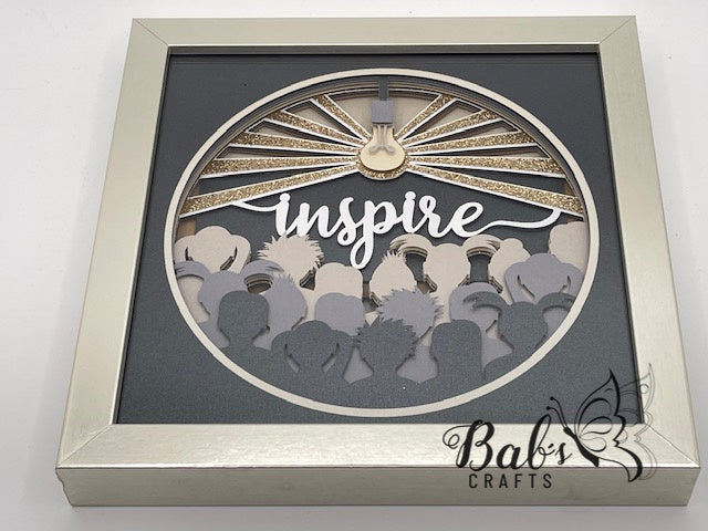 Inspire Shadow Box for teachers / Troop Leaders / Sunday School Teachers / Coaches