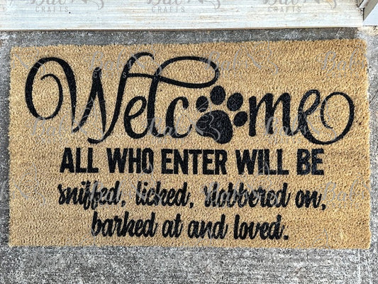 Dog Lovers Coir Doormat